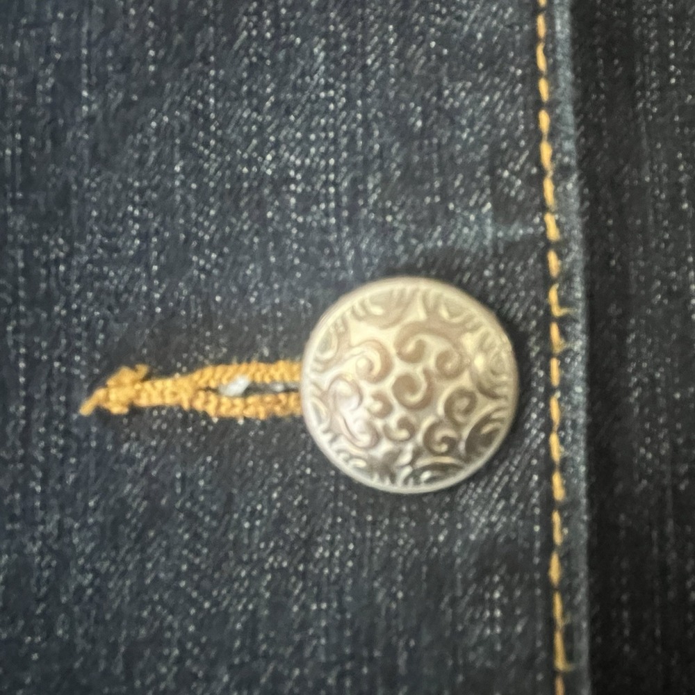 VTG Christine Alexander Wom M Bling Denim Western Glam Crystals & Studs - Picture 8 of 11